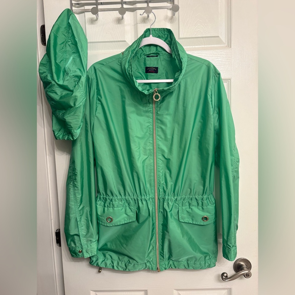 Paul & Shark Green Nylon Women’s Windbreaker